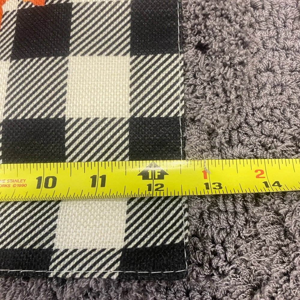 Hello Autumn Plaid Hello Garden Flag